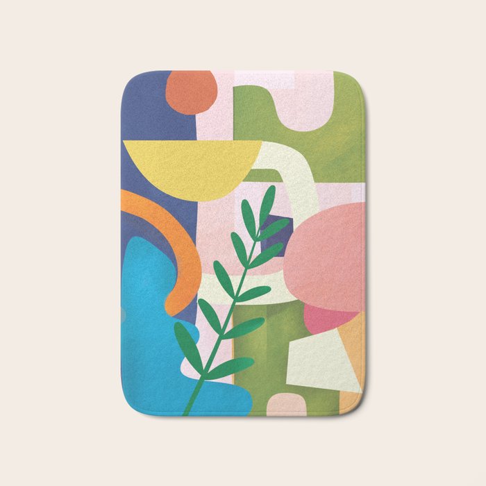Minimal Modern Abstract 43 Bath Mat Gallery Image 1