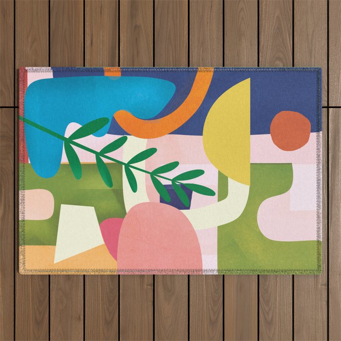 Minimal Modern Abstract 43 Outdoor Rug Gallery Image 1