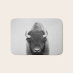 Buffalo - Black & White Bath Mat Gallery Image 1