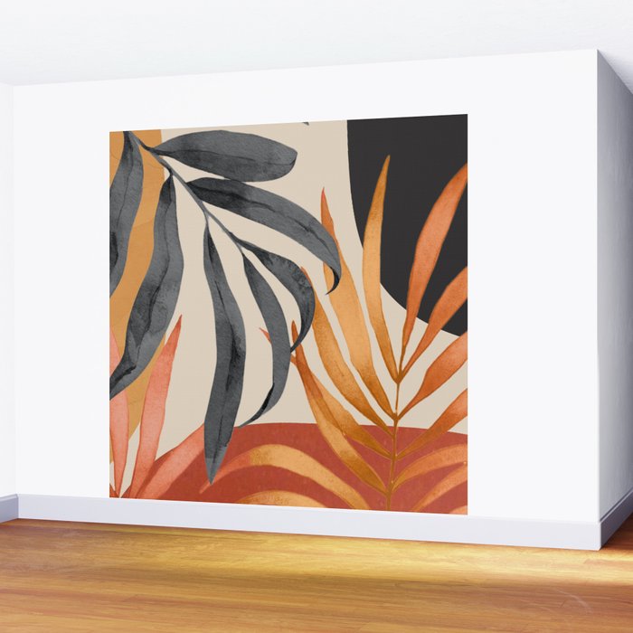 Abstract Art Tropical Leaves 160 Wall Mural Gallery Image 2