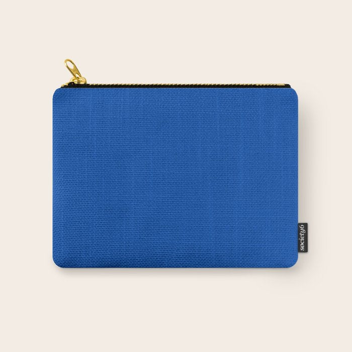 Cobalt Blue Solid Color Carry All Pouch Gallery Image 1