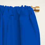 Cobalt Blue Solid Color Window Curtain Gallery Image 2