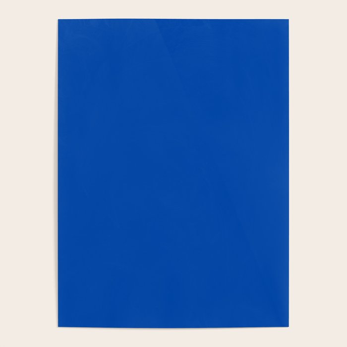 Cobalt Blue Solid Color Poster Gallery Image 4