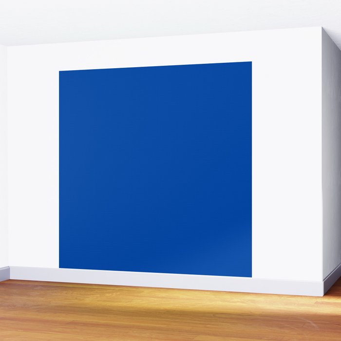 Cobalt Blue Solid Color Wall Mural Gallery Image 2