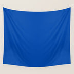 Cobalt Blue Solid Color Wall Tapestry Gallery Image 4