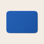 Cobalt Blue Solid Color Bath Mat Gallery Image 1