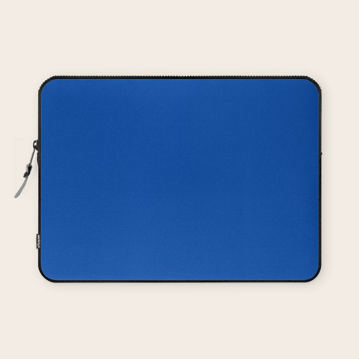 Cobalt Blue Solid Color Laptop Sleeve Gallery Image 1
