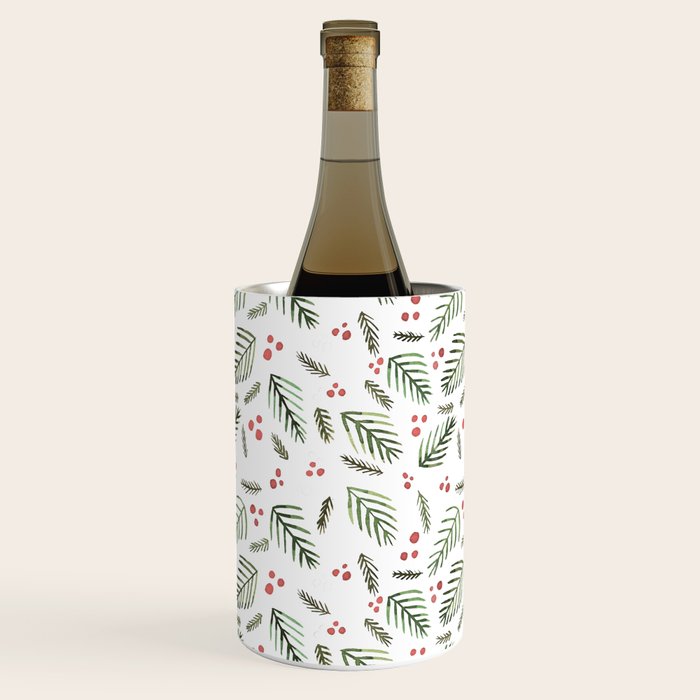 Christmas tree branches and berries - vintage Wine Chiller Gallery Image 1