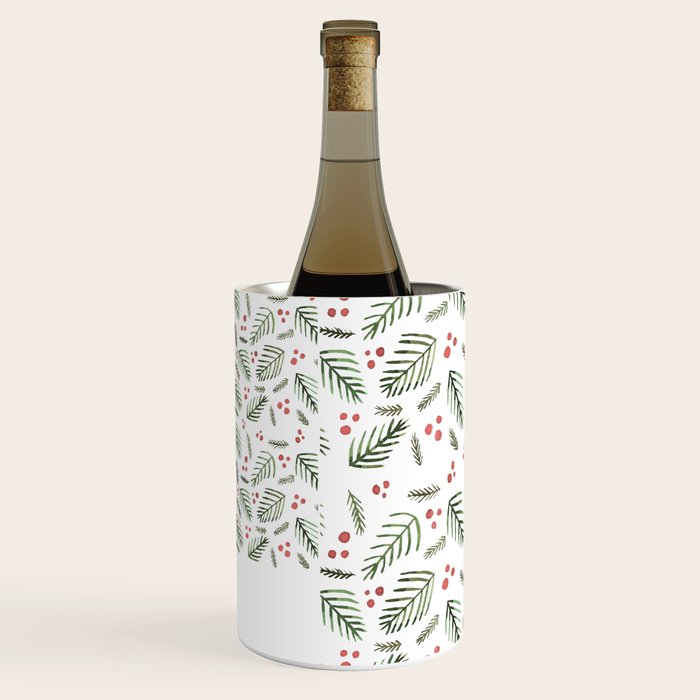 Christmas tree branches and berries - vintage Wine Chiller Gallery Image 2