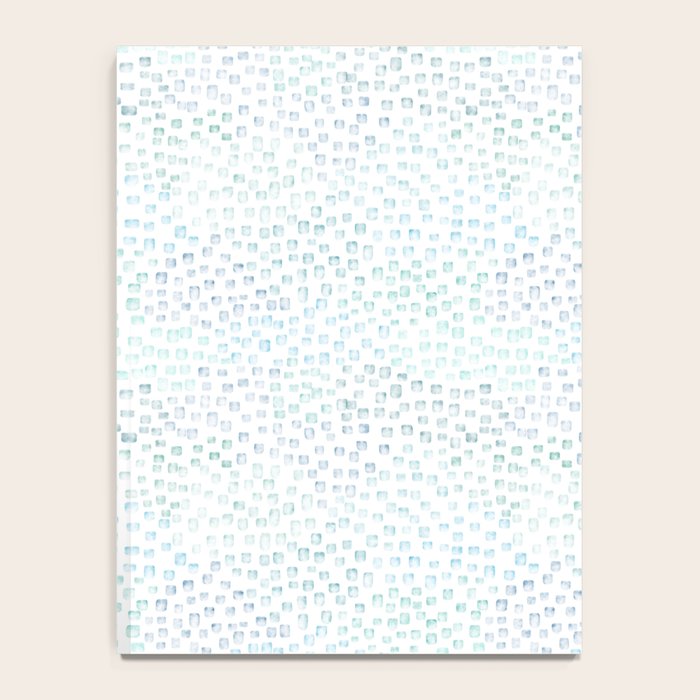 Sea Glass Watercolor // Turquoise Blue and Green Ocean Glass Beach Art Notebook Gallery Image 4