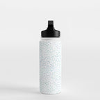 Sea Glass Watercolor // Turquoise Blue and Green Ocean Glass Beach Art Water Bottle Gallery Image 3