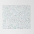 Sea Glass Watercolor // Turquoise Blue and Green Ocean Glass Beach Art Throw Blanket Gallery Image 2