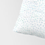 Sea Glass Watercolor // Turquoise Blue and Green Ocean Glass Beach Art Pillow Sham Gallery Image 4