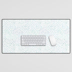 Sea Glass Watercolor // Turquoise Blue and Green Ocean Glass Beach Art Desk Mat Gallery Image 1