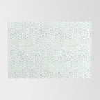 Sea Glass Watercolor // Turquoise Blue and Green Ocean Glass Beach Art Rug Gallery Image 2