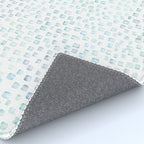 Sea Glass Watercolor // Turquoise Blue and Green Ocean Glass Beach Art Rug Gallery Image 4