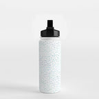 Sea Glass Watercolor // Turquoise Blue and Green Ocean Glass Beach Art Water Bottle Gallery Image 2