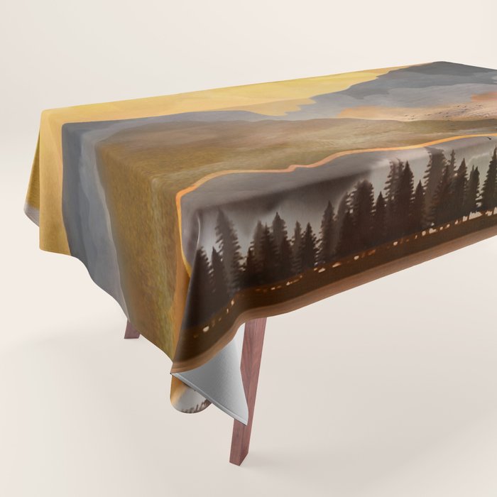 Pure Wilderness at Dusk Tablecloth Gallery Image 1