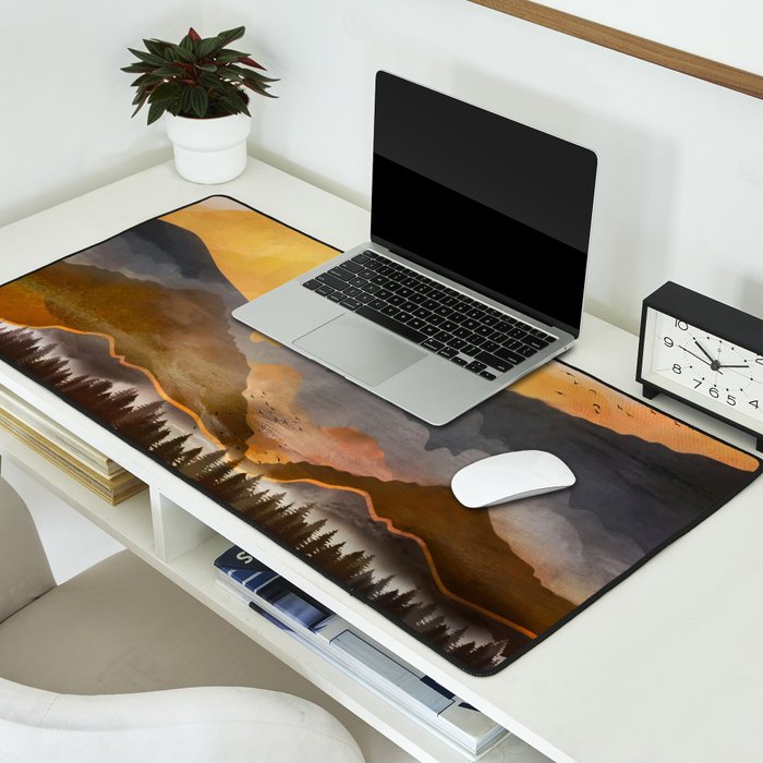 Pure Wilderness at Dusk Desk Mat Gallery Image 2