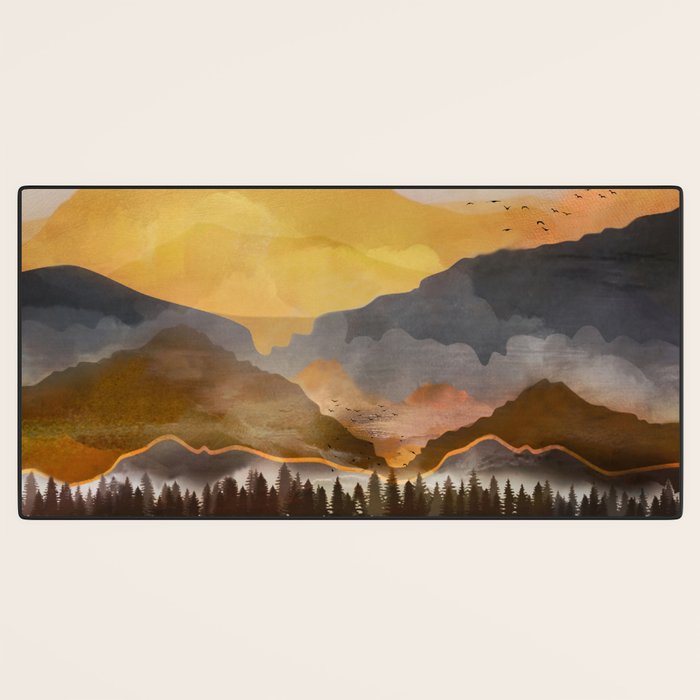 Pure Wilderness at Dusk Desk Mat Gallery Image 3