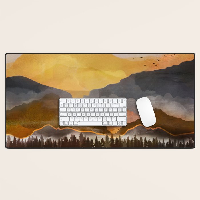 Pure Wilderness at Dusk Desk Mat Gallery Image 1