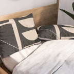 Modern Abstract Minimal Shapes 63 Pillow Sham Gallery Image 2