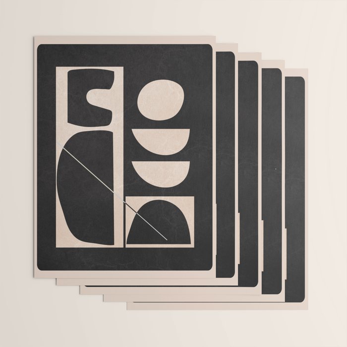 Modern Abstract Minimal Shapes 63 Wrapping Paper Gallery Image 3