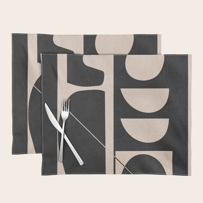 Modern Abstract Minimal Shapes 63 Placemat Gallery Image 1