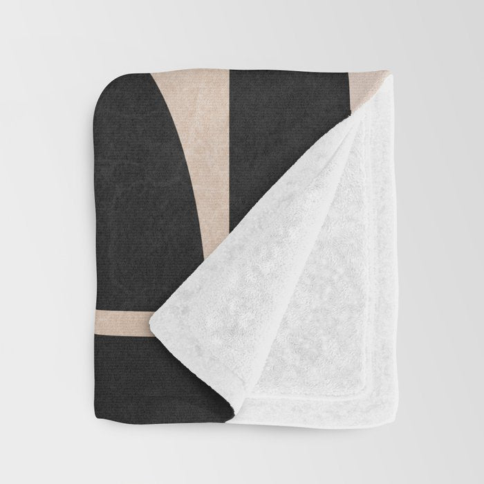 Modern Abstract Minimal Shapes 63 Throw Blanket Gallery Image 3