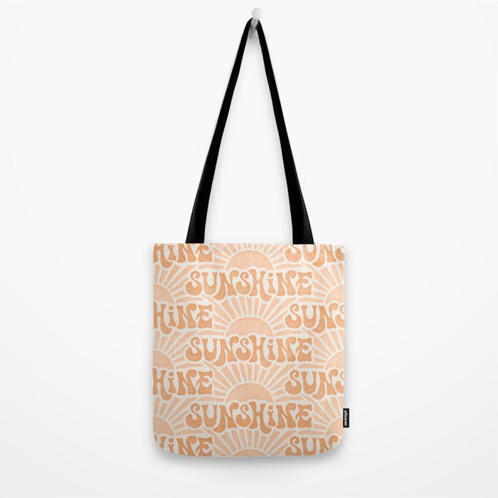 Sunshine - peach and copper  Tote Bag Gallery Image 2