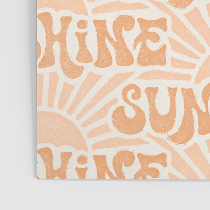 Sunshine - peach and copper  Poster Gallery Image 3