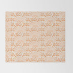 Sunshine - peach and copper  Throw Blanket Gallery Image 2