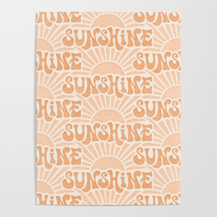 Sunshine - peach and copper  Poster Gallery Image 4