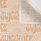 Sunshine - peach and copper  Wall Tapestry Gallery Image 3