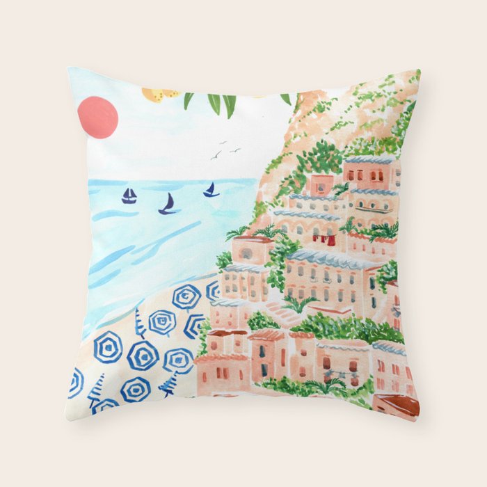 Positano Throw Pillow Gallery Image 6