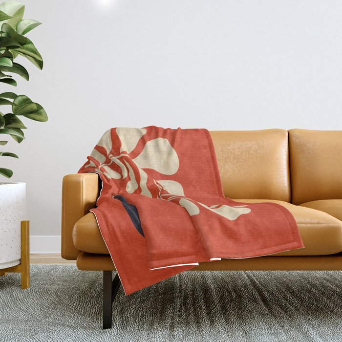 Lazy Plant #2 Throw Blanket Gallery Image 1