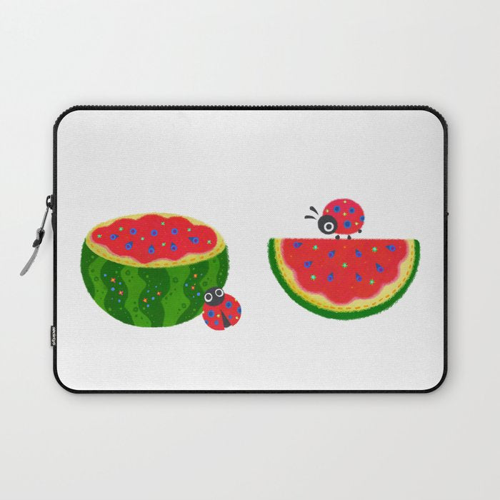 Watermelon&ladybug Laptop Sleeve Gallery Image 1