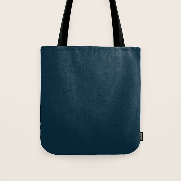 Minimal, Solid Color, Dark Teal Tote Bag Gallery Image 1