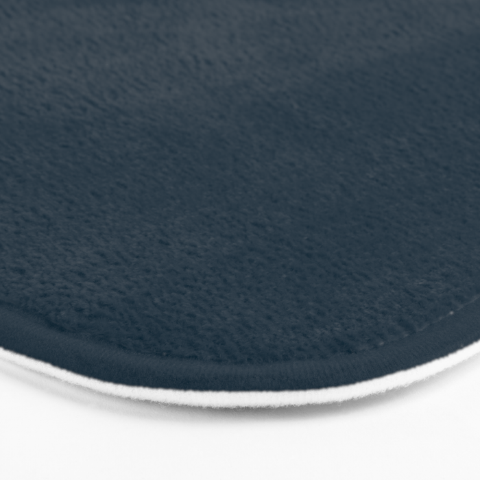 Minimal, Solid Color, Dark Teal Bath Mat Gallery Image 3
