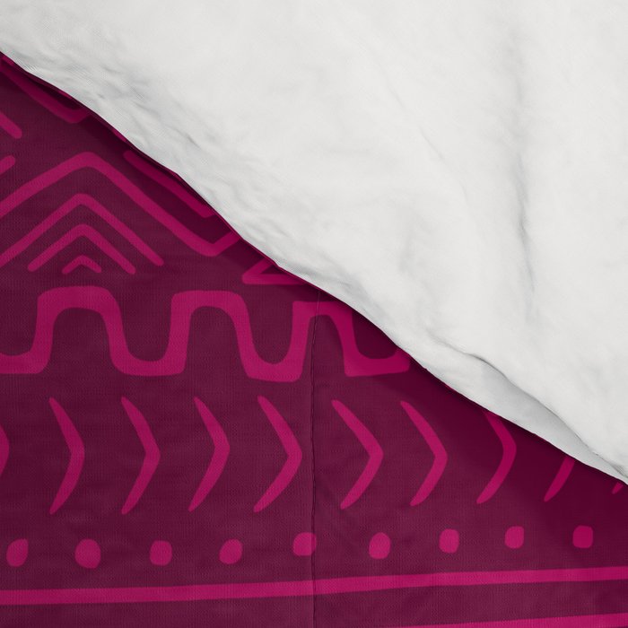 Mud Cloth in Raspberry Comforter Gallery Image 4