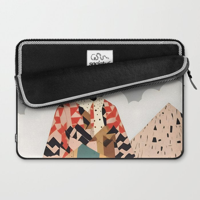 Virat Roop, Unimaginable Power God Divine Collage, Outdoors Adventure Travel Mountains, Nature Landscape Black Person Cycling Graphic Laptop Sleeve Gallery Image 2