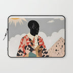 Virat Roop, Unimaginable Power God Divine Collage, Outdoors Adventure Travel Mountains, Nature Landscape Black Person Cycling Graphic Laptop Sleeve Gallery Image 1