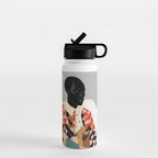 Virat Roop, Unimaginable Power God Divine Collage, Outdoors Adventure Travel Mountains, Nature Landscape Black Person Cycling Graphic Water Bottle Gallery Image 1