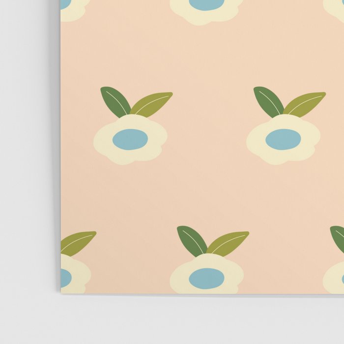 Simple Peach Floral - small flowers Poster Gallery Image 3