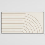 Minimal Arch XI Natural Neutral Modern Geometric Lines Desk Mat Gallery Image 3