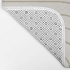 Minimal Arch XI Natural Neutral Modern Geometric Lines Bath Mat Gallery Image 2
