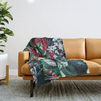 Midnight Garden Throw Blanket Gallery Image 1