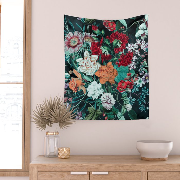 Midnight Garden Wall Tapestry Gallery Image 2