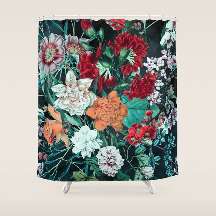 Midnight Garden Shower Curtain Gallery Image 1