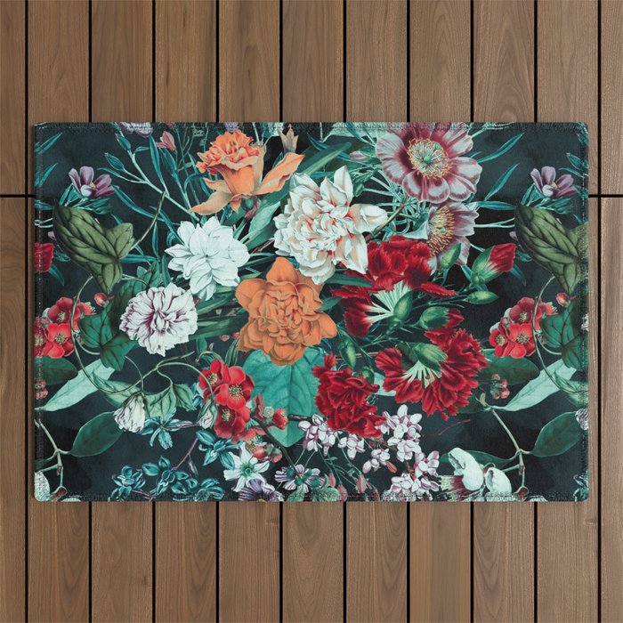 Midnight Garden Outdoor Rug Gallery Image 1